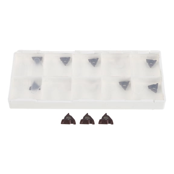 DEEPCRAFF 10Pcs Pneumatic Chamfering Tool Inserts for Lathe Turning High Precision Carbide Metal Machining