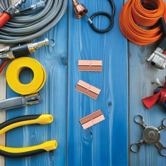 DEEPCRAFF 10Pcs Copper Coupling with Seamless Welding Design for Air Conditioning Pipe Connectors