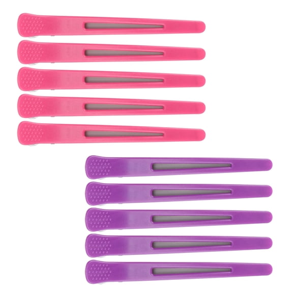 DEEPCRAFF 10Pcs Lightweight Metal Teeth Clips Non Rust Hairdressing Clips for Outdoor Use