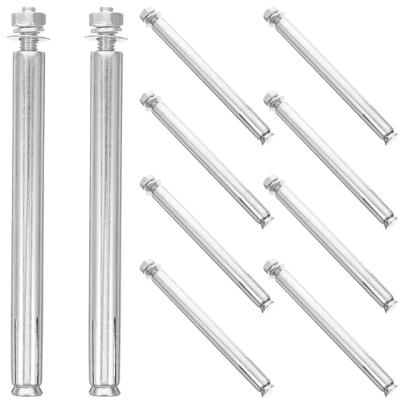 DEEPCRAFF 10Pcs Heavy Duty Plated Silver Expansion Bolt with Internal Sleeve for Concrete and Metal Fastening