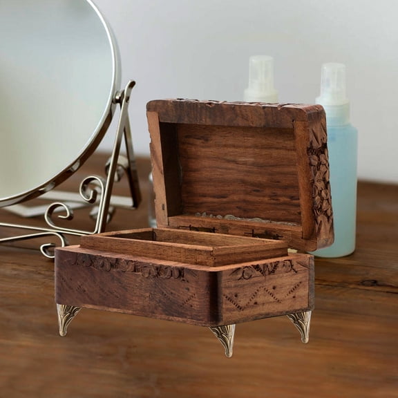 DEEPCRAFF 10Pcs Multi Functional Brown Metal Furniture Legs with Corner Protectors for Stability