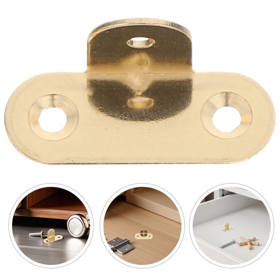 DEEPCRAFF 10Pcs Golden Corner Brace for Furniture Enhanced Stability T Shape Bracket