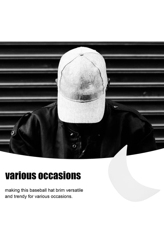 10Pcs Hat Brim Shaper Inserts White Plastic Cap Support for Baseball Hats