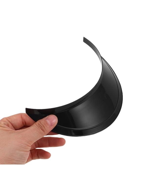 10Pcs Flat Brim Hat Shaper Insert Black Plastic Replacement for Uniform Hats