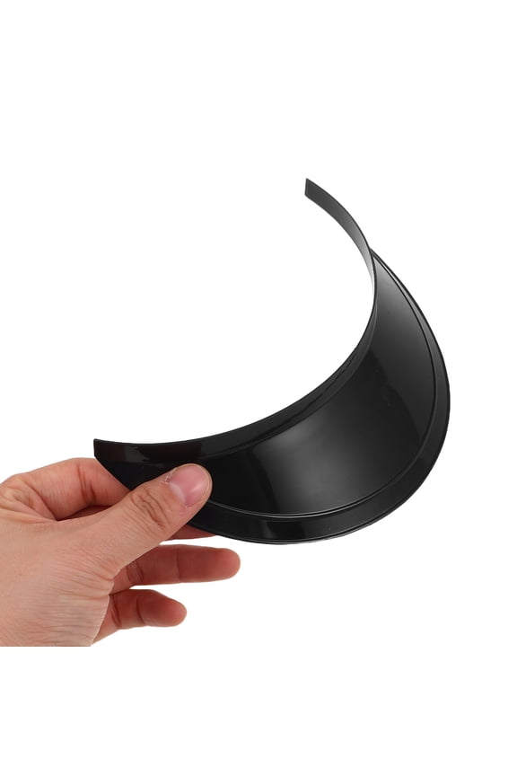 10Pcs Flat Brim Hat Shaper Insert Black Plastic Replacement for Uniform Hats