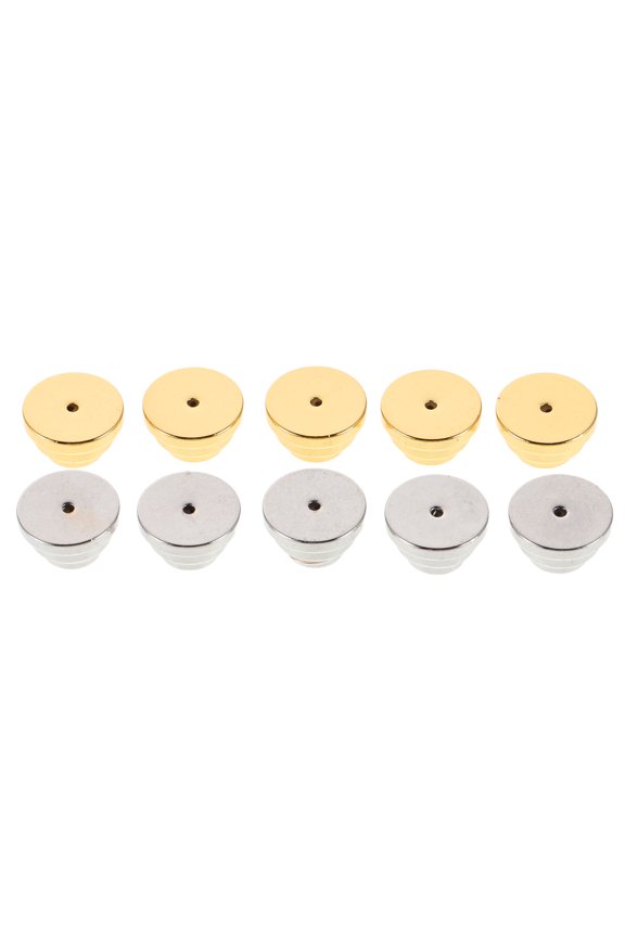 10Pcs Three Layer Metal Earring Backs for Comfortable Stable Support