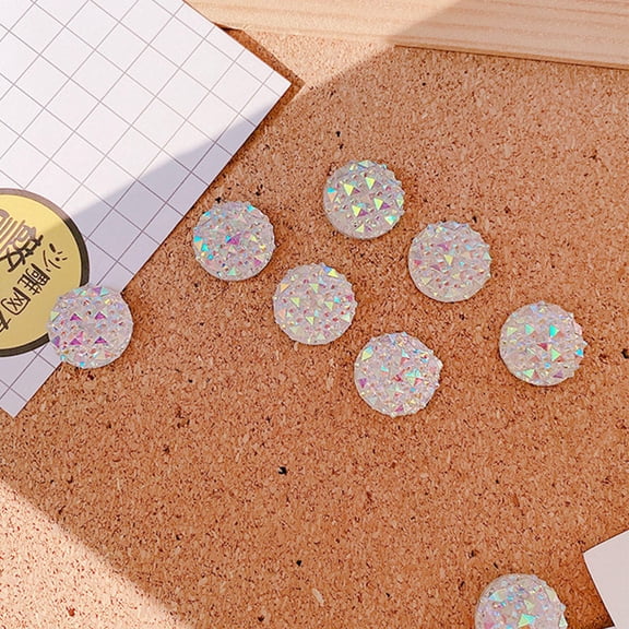 DEEPCRAFF 10Pcs Multi-Function Rhinestone Push Pins for Announcements Map Markers and Posters