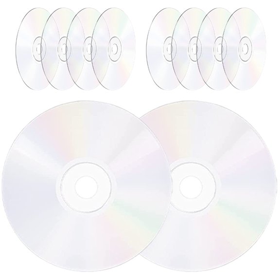 DEEPCRAFF 10Pcs Multifunctional Transparent Cd Discs for DIY Room Decoration Crafts