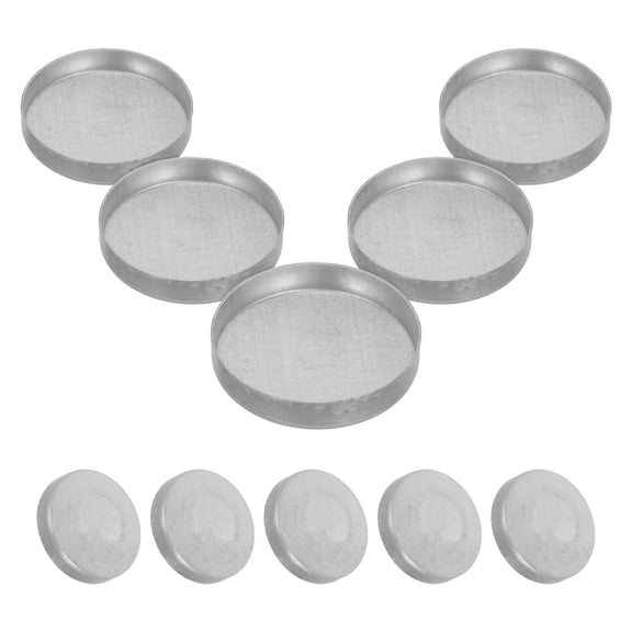 DEEPCRAFF 10Pcs Iron Round Tube End Caps with Weatherproof Outdoor Railing Protection