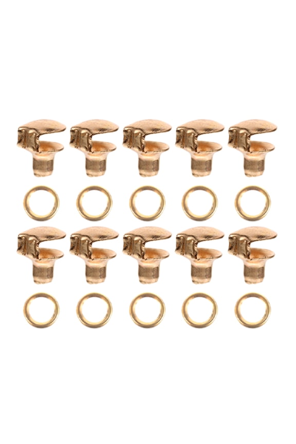 10Pcs Outdoor Boot Lace Buckles Metal Shoe Lace Locking Clips for Camping and Hiking