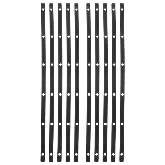 DEEPCRAFF 10Pcs Plastic Drawer Slide Replacement for Kitchen Cabinet Smooth Function Black