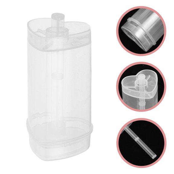 DEEPCRAFF 10Pcs Plastic Heart Shaped Push Pops Containers for Easy Homemade Cakes and Desserts