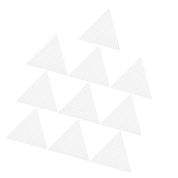 DEEPCRAFF 10-Pack White Plastic Mesh Canvas Sheets for Cross , Embroidery, Sewing, Needlework and Craft Projects