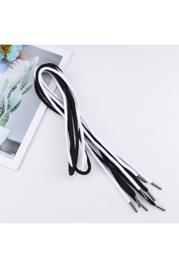 10Pcs Polyester Cotton Drawstring for Pants Coats Hoodies with Durable Metal Ends