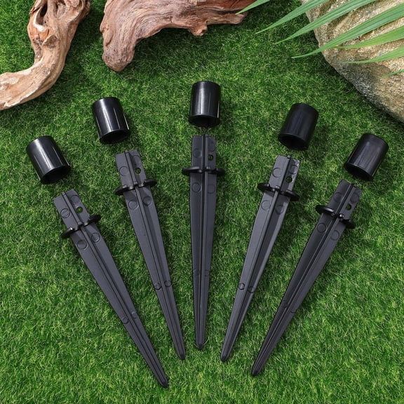 DEEPCRAFF 10Pcs Light Stakes Replacement Aluminum Ground Spikes for Solar and Garden Lights