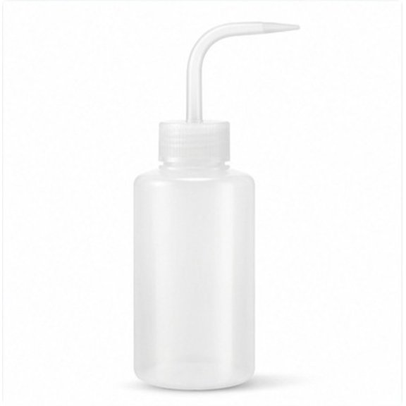 DEEPCRAFF Set of 10 Transparent Plastic Squeeze Watering Bottles for Gardening and Home Use