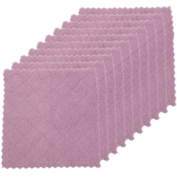 DEEPCRAFF Soft Violet Kitchen Towels, Multi-Purpose and Lint-Free 10Pcs