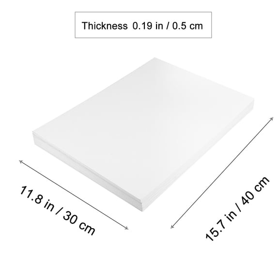 DEEPCRAFF 10-Pack White PVC Foam Sheets for Indoor and Outdoor Landscape Modeling and Craft Projects