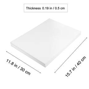 DEEPCRAFF 10-Pack White PVC Foam Sheets for Indoor and Outdoor Landscape Modeling and Craft Projects