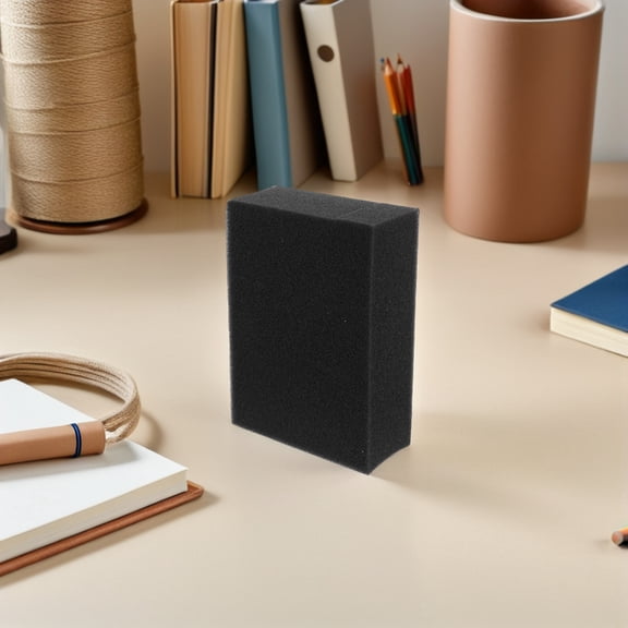 DEEPCRAFF Felting Sponge Mat Black Wool Needle Protector for Home Projects