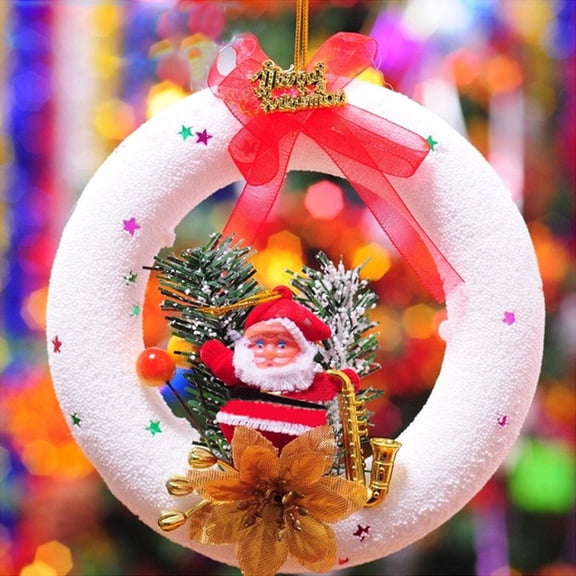 DEEPCRAFF 10-Piece White Foam Wreath Mold Set for Christmas Craft Ornaments and Holiday Decoration Projects