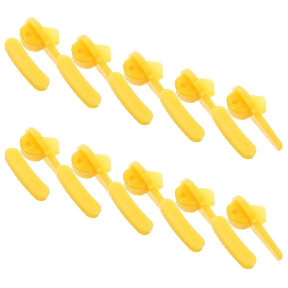 DEEPCRAFF 10Sets Tire Changer Head Protector Plastic Insert Replacement Yellow for Automotive Use