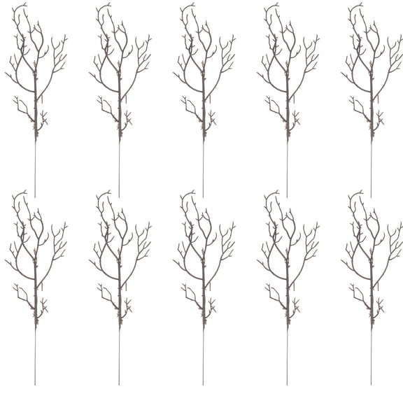DEEPCRAFF 10-Piece Plastic Antler Tree Branches, Decorative Faux Branch Stems for Vase, Centerpiece, Evening Party Decor