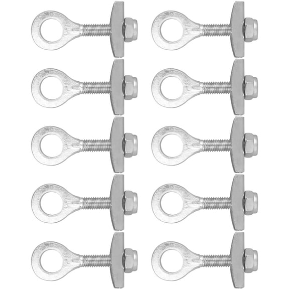 DEEPCRAFF 10Pcs Silver Bike Chain Adjuster Heavy Duty Chain Tightener for Bicycle Gear Maintenance
