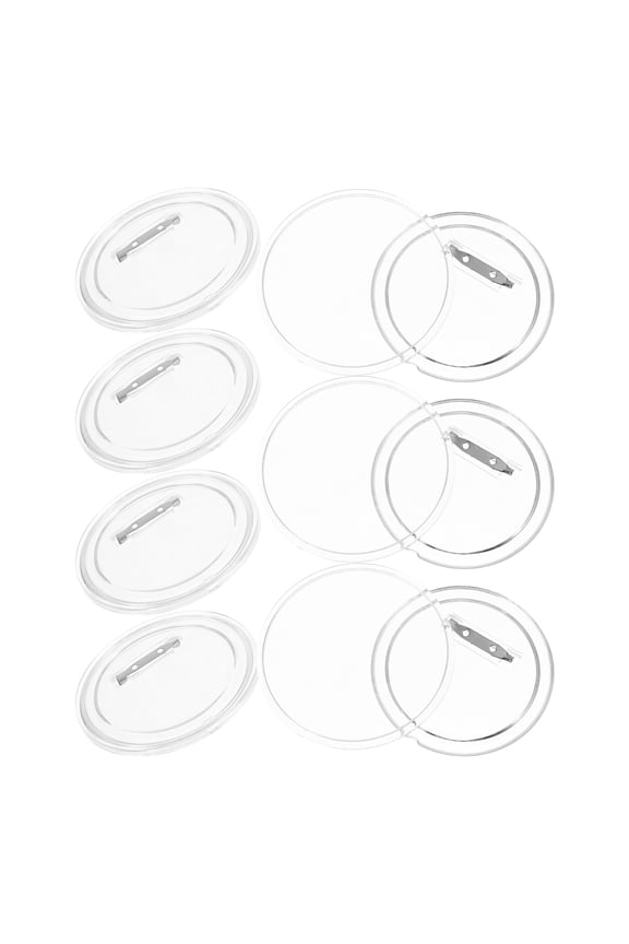 Clear Acrylic Photo Buttons 75mm Craft Supplies, for Custom Designs