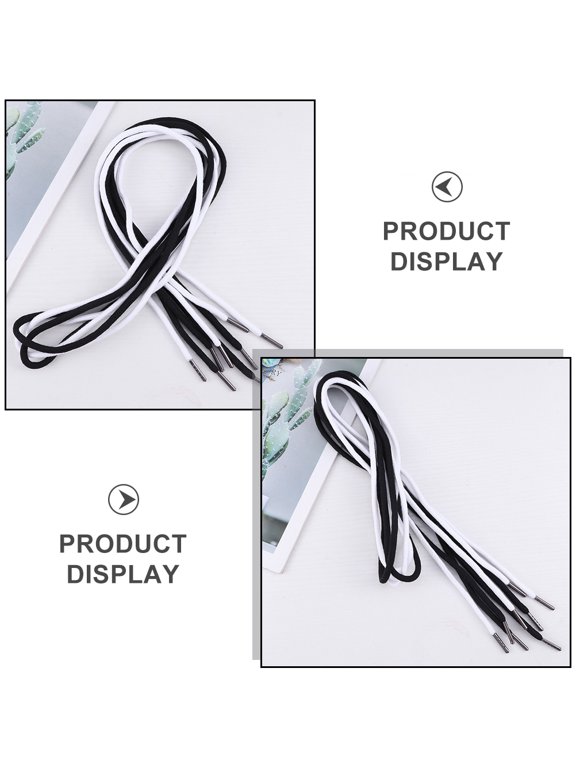 Hoodies Drawstring Replacement Cotton Polyester Assorted Colors Universal Use 10Pcs
