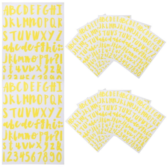 DEEPCRAFF 12 Sheets Lightweight Letter Number Stickers for Families and Friends