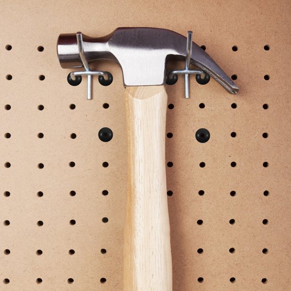 DEEPCRAFF 120Pcs Pegboard Hook Locks Rubber Peg Hook Retainers Black for Home Use