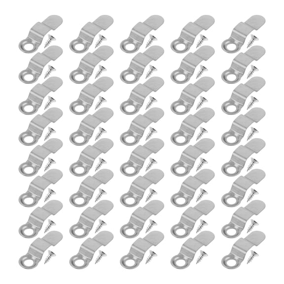 DEEPCRAFF 120Set Sturdy Iron Picture Frame Backing Clips for Photo Hanging and Frame Assembly