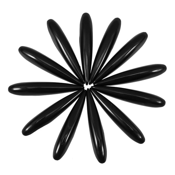 DEEPCRAFF 12Pcs Anti Collision Car Bumper Guard Strips Black ABS Self Adhesive Universal Protector