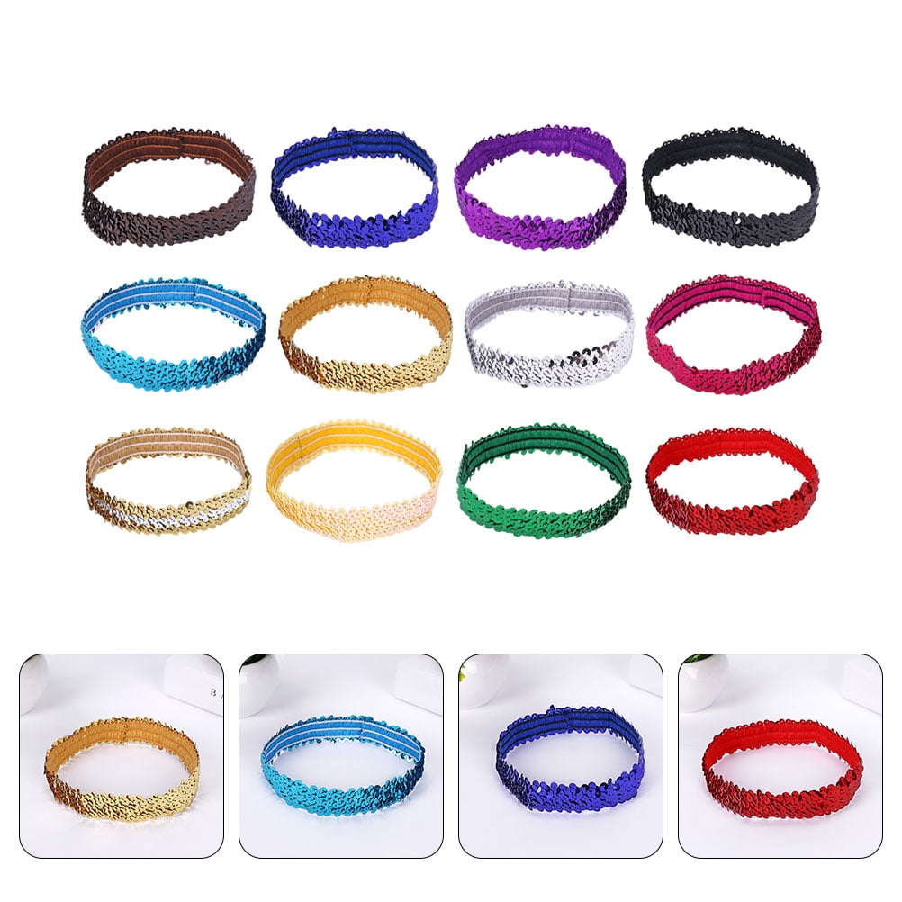headbands 12 pcs color assortment Amazon.com: Springtime 12pcs Colorful Headbands for Girls  main image 3