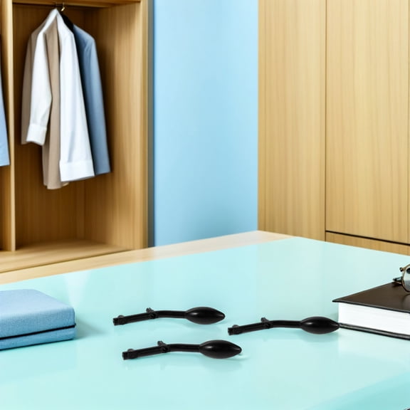 DEEPCRAFF 12Pcs Black Entryway Wall Hooks Multipurpose Plastic Utility Hooks for Camping