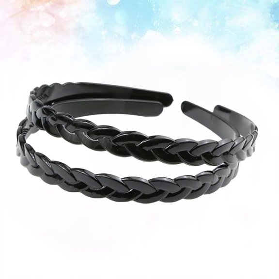 DEEPCRAFF Durable Black Hair Bands, Anti-Slip and Fashionable, Perfect for Engagements, 12Pcs