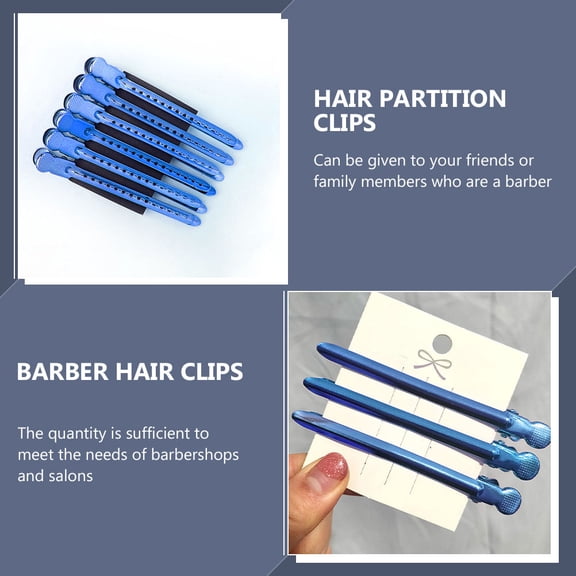 DEEPCRAFF 12Pcs Hair Clips for Hair Styling and Curling Durable Blue