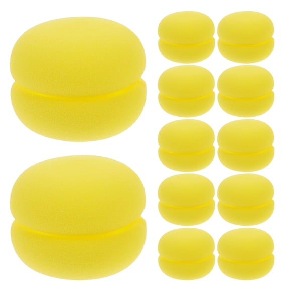 DEEPCRAFF 12Pcs Hair Styling Tool for Curling Yellow Durable Lightweight and Portable