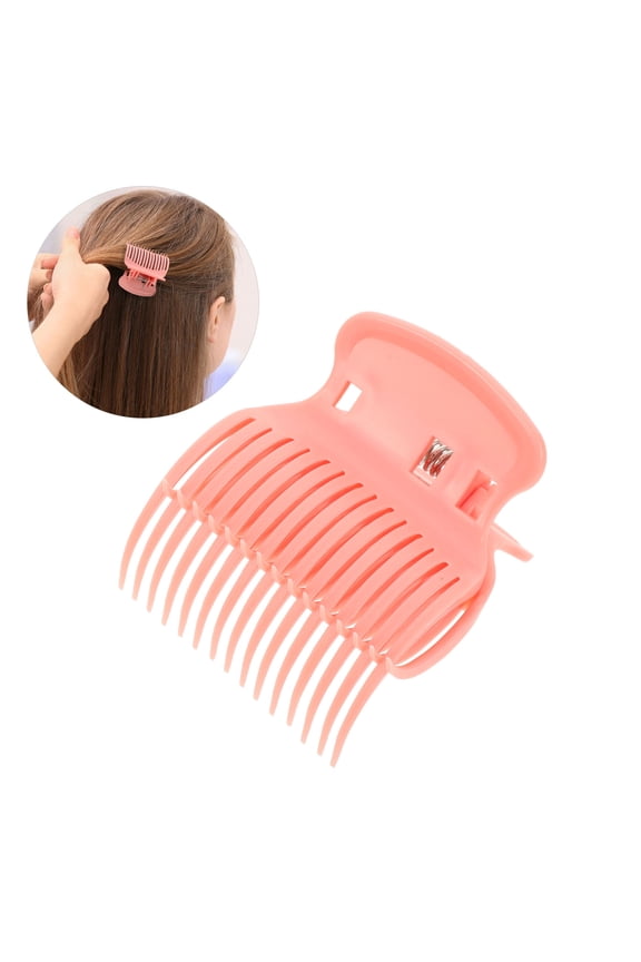 12Pcs Beige Hot Curler Clip with Heat Insulation for Home Hair Styling