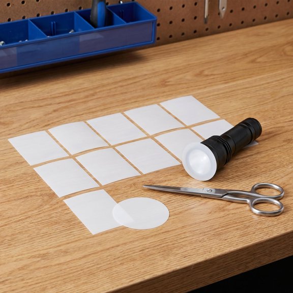 DEEPCRAFF 12Pcs LED Panel Light Diffuser Sheet White Adhesive Film for Comfortable Soft Lighting