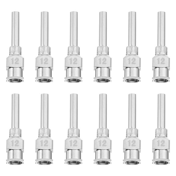 DEEPCRAFF 12Pcs Stainless Steel Precision Luer Lock Dispensing Needles Durable and Strong