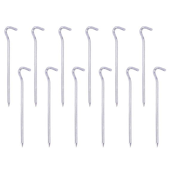 DEEPCRAFF 12Pcs Small Ground Stakes for Outdoor Enthusiasts 7.1in