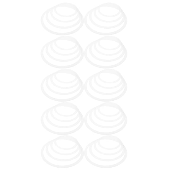 DEEPCRAFF 12pcs Drum Skin Mute Rings Set 12/13/14/16 Inch White Polyacid Film