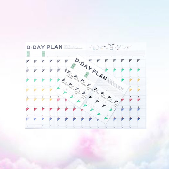 DEEPCRAFF 12pcs Multi Countdown Calendar and Learning Schedule Planner for Effective Time Management and Student Stationery
