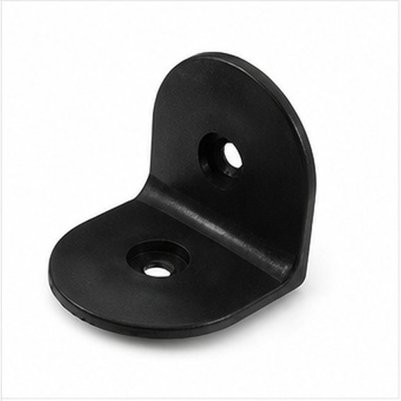 DEEPCRAFF 12pcs Plastic Inner Bracket L Shape Black For Public Restroom Division Function