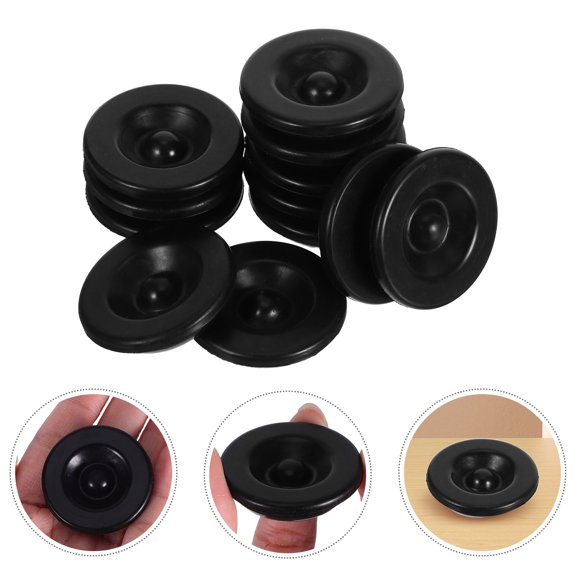 DEEPCRAFF Rubber Trailer Hub Caps Black Waterproof Grease Plugs for Durability 12Pcs