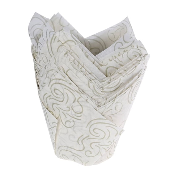 DEEPCRAFF Cupcake Wrappers Tulip Shape 150Pcs 2In
