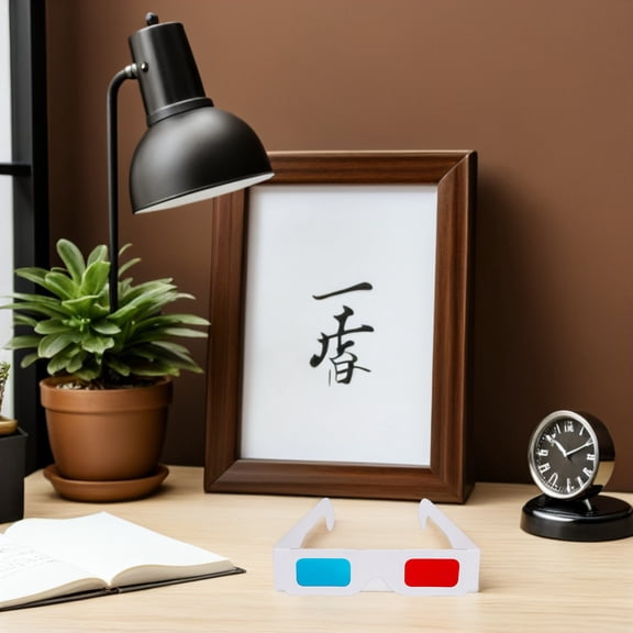 DEEPCRAFF 150Pcs Disposable Red Cyan 3D Glasses Paper Frames for Movie Viewing and Stem Projects