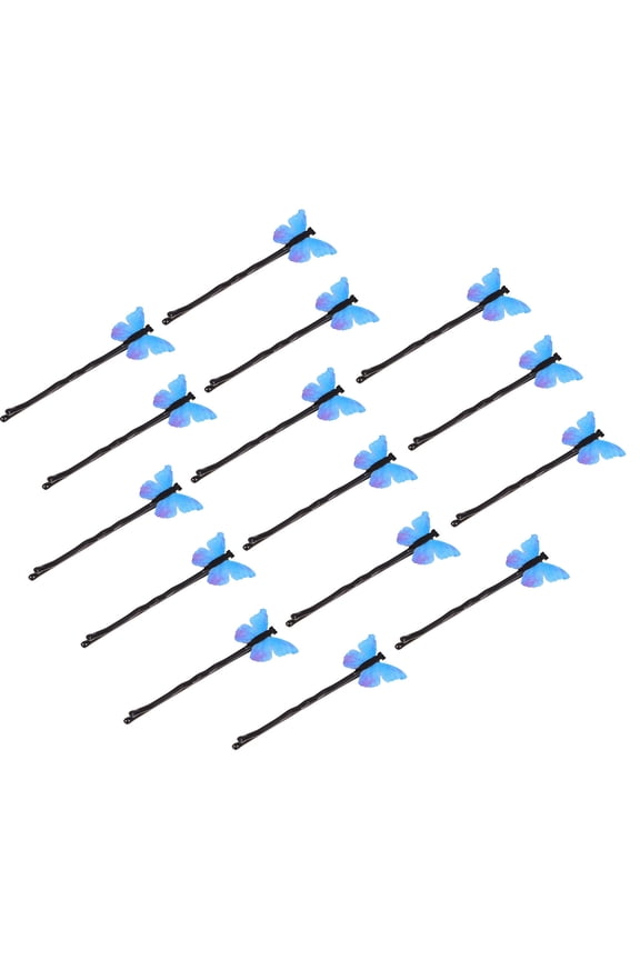 Hair Bobby Pin Natural Beauty Blue 15Pcs
